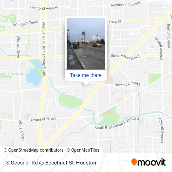 Mapa de S Gessner Rd @ Beechnut St