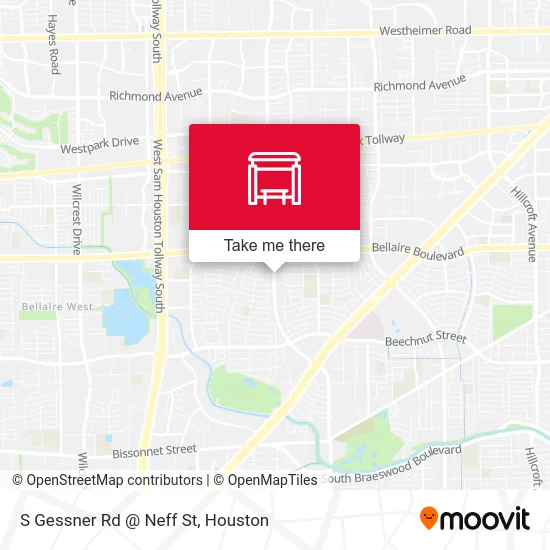 S Gessner Rd @ Neff St map