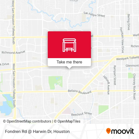 Mapa de Fondren Rd @ Harwin Dr