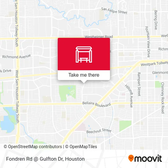 Fondren Rd @ Gulfton Dr map