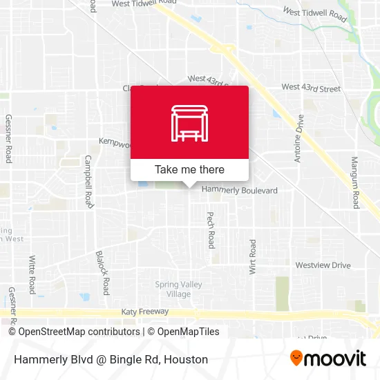 Mapa de Hammerly Blvd @ Bingle Rd