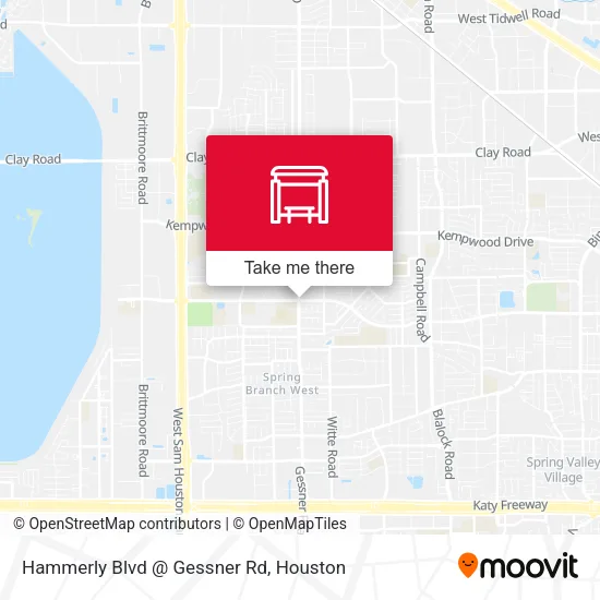 Mapa de Hammerly Blvd @ Gessner Rd
