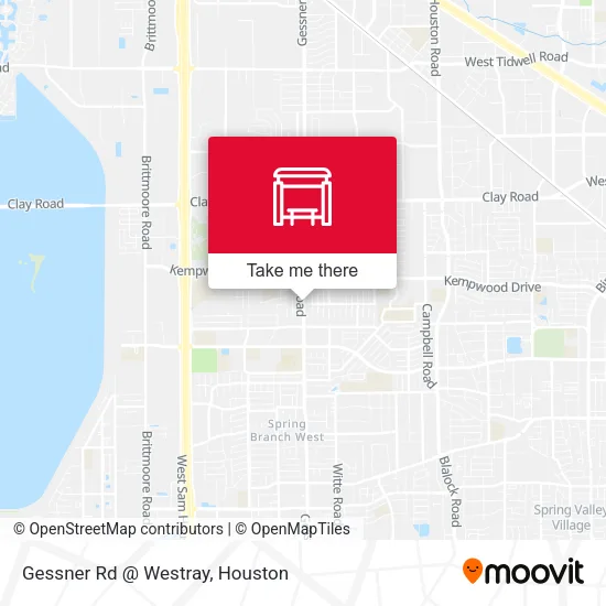 Gessner Rd @ Westray map