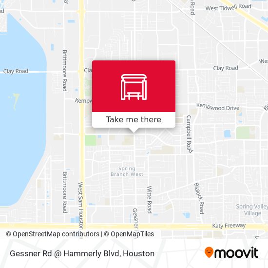 Gessner Rd @ Hammerly Blvd map