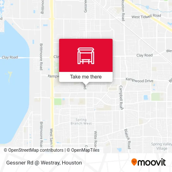 Gessner Rd @ Westray map