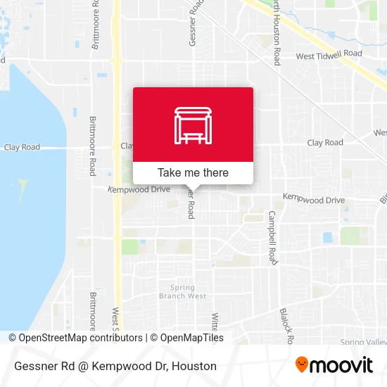 Gessner Rd @ Kempwood Dr map