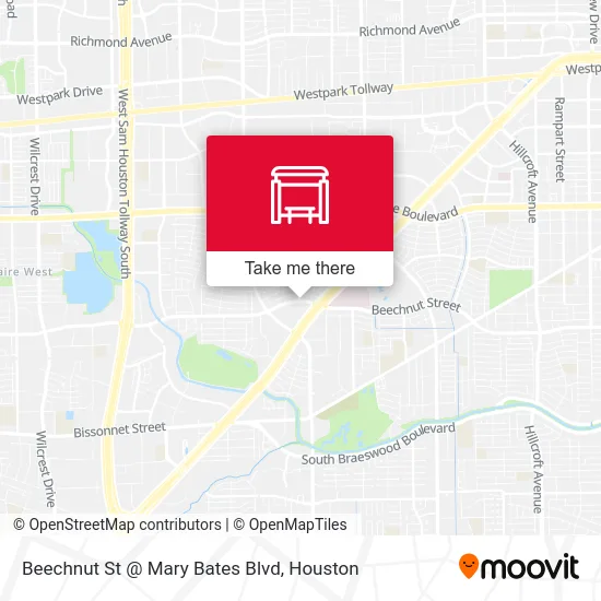Mapa de Beechnut St @ Mary Bates Blvd