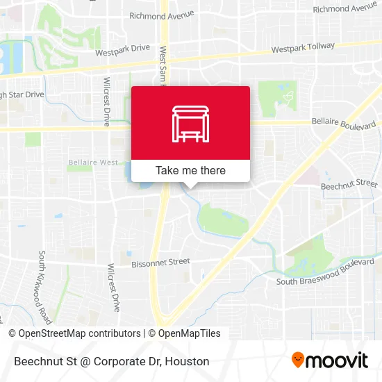 Beechnut St @ Corporate Dr map
