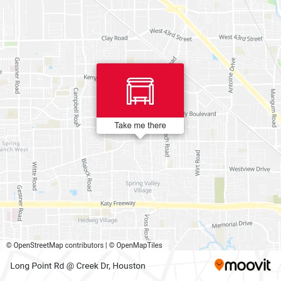 Long Point Rd @ Creek Dr map