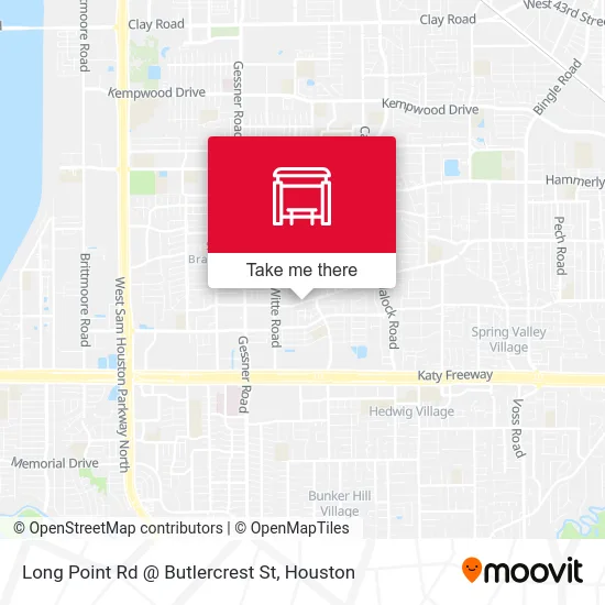 Long Point Rd @ Butlercrest St map