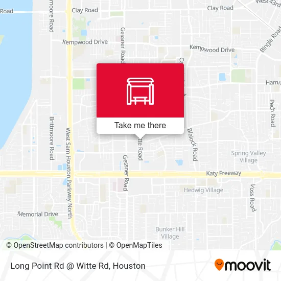 Mapa de Long Point Rd @ Witte Rd
