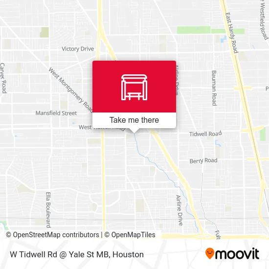 W Tidwell Rd @ Yale St MB map