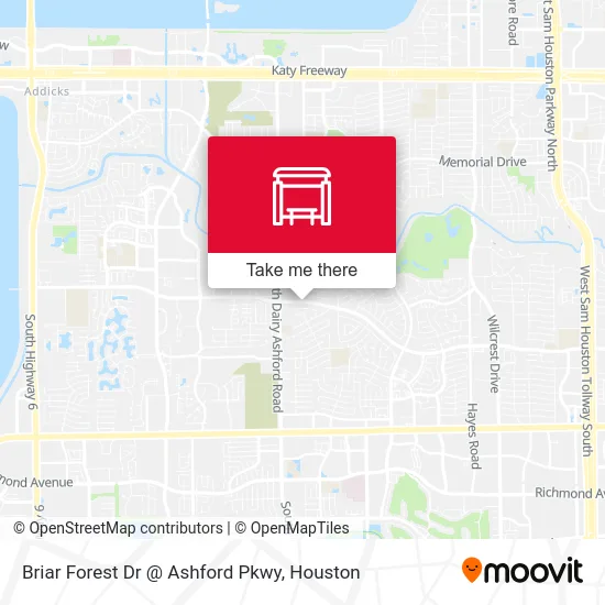 Mapa de Briar Forest Dr @ Ashford Pkwy