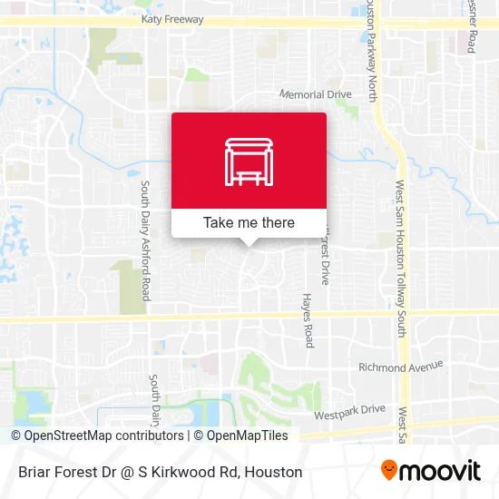 Briar Forest Dr @ S Kirkwood Rd map