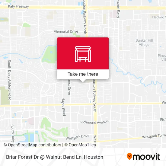 Briar Forest Dr @ Walnut Bend Ln map