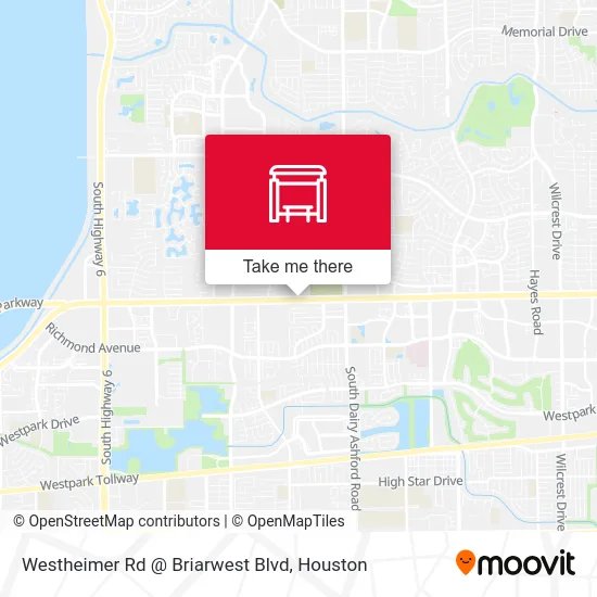 Westheimer Rd @ Briarwest Blvd map