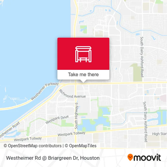 Westheimer Rd @ Briargreen Dr map