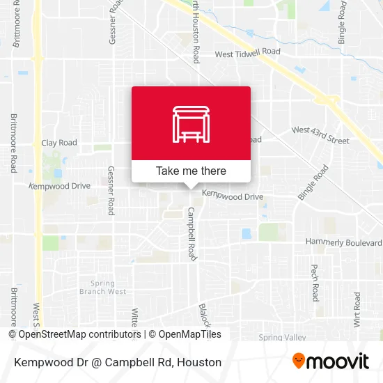 Kempwood Dr @ Campbell Rd map
