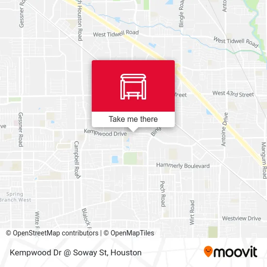 Kempwood Dr @ Soway St map