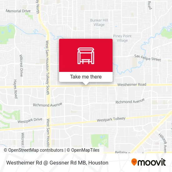 Mapa de Westheimer Rd @ Gessner Rd MB