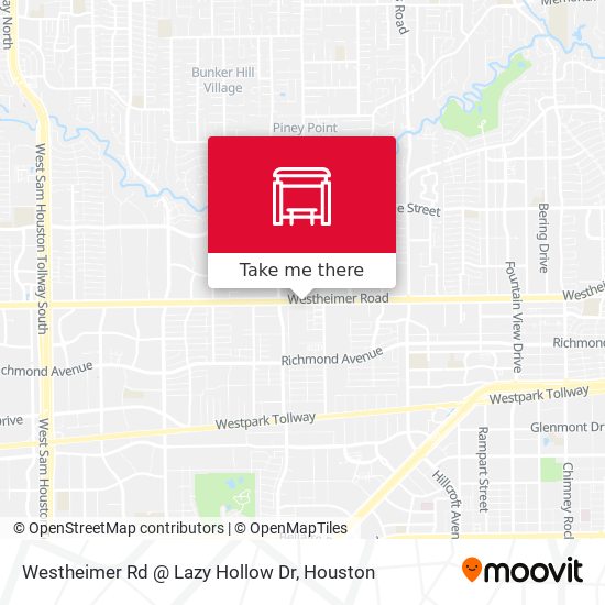 Westheimer Rd @ Lazy Hollow Dr map