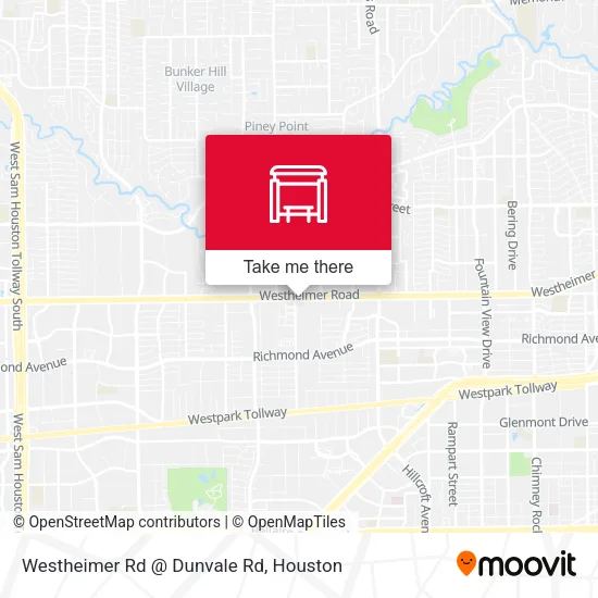 Mapa de Westheimer Rd @ Dunvale Rd