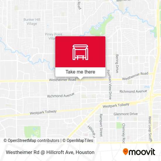 Westheimer Rd @ Hillcroft Ave map
