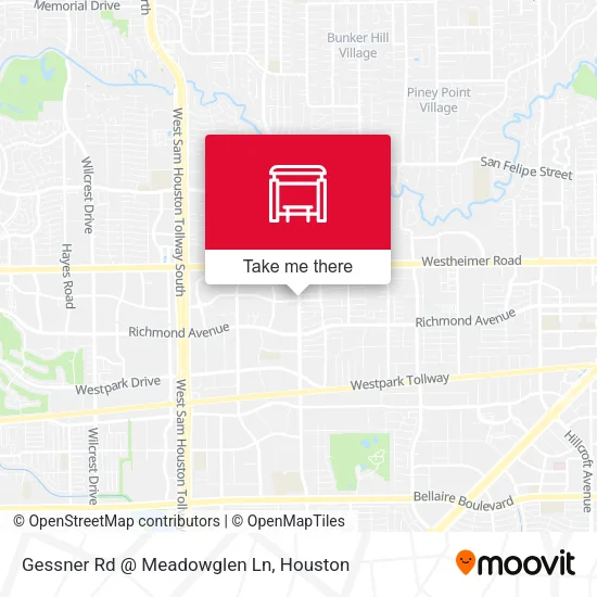 Gessner Rd @ Meadowglen Ln map