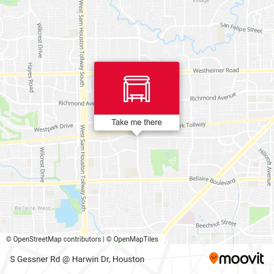 Mapa de S Gessner Rd @ Harwin Dr