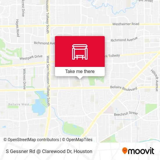 Mapa de S Gessner Rd @ Clarewood Dr