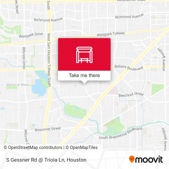 S Gessner Rd @ Triola Ln map
