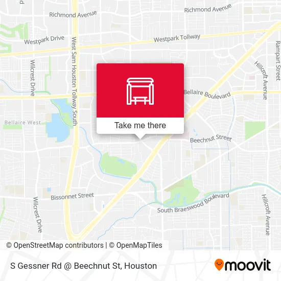 Mapa de S Gessner Rd @ Beechnut St