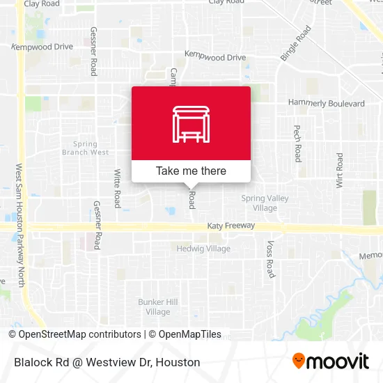 Blalock Rd @ Westview Dr map