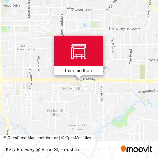 Mapa de Katy Freeway @ Anne St