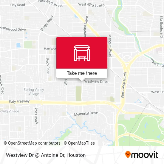 Westview Dr @ Antoine Dr map