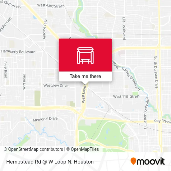 Mapa de Hempstead Rd @ W Loop N