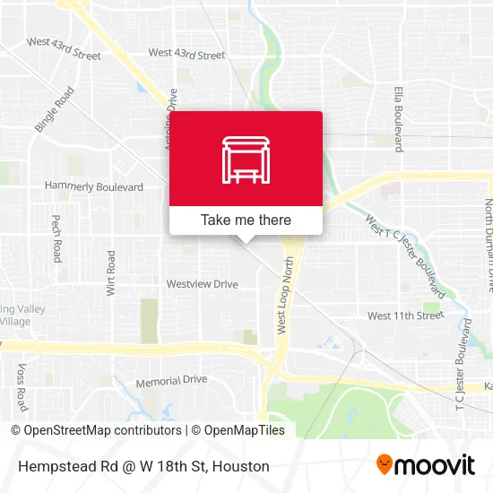 Hempstead Rd @ W 18th St map