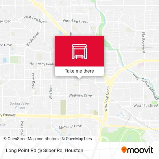 Mapa de Long Point Rd @ Silber Rd