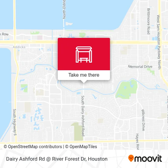 Dairy Ashford Rd @ River Forest Dr map