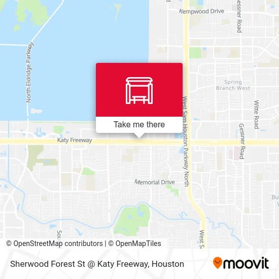 Sherwood Forest St @ Katy Freeway map