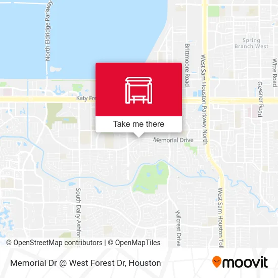 Memorial Dr @ West Forest Dr map