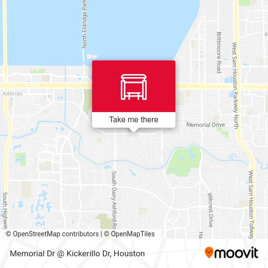 Memorial Dr @ Kickerillo Dr map