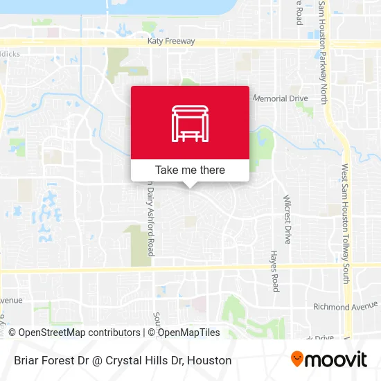 Briar Forest Dr @ Crystal Hills Dr map