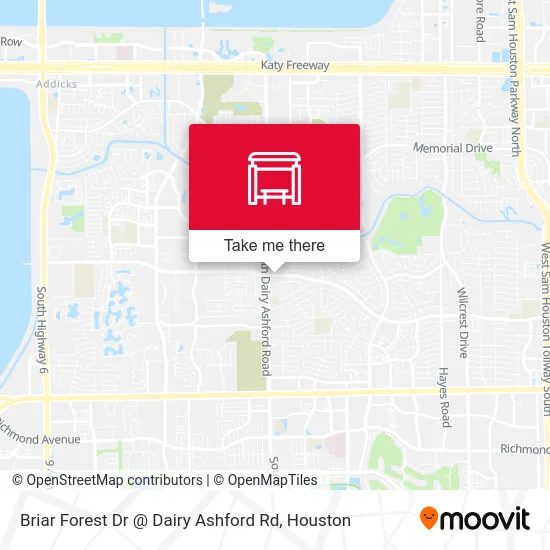 Briar Forest Dr @ Dairy Ashford Rd map