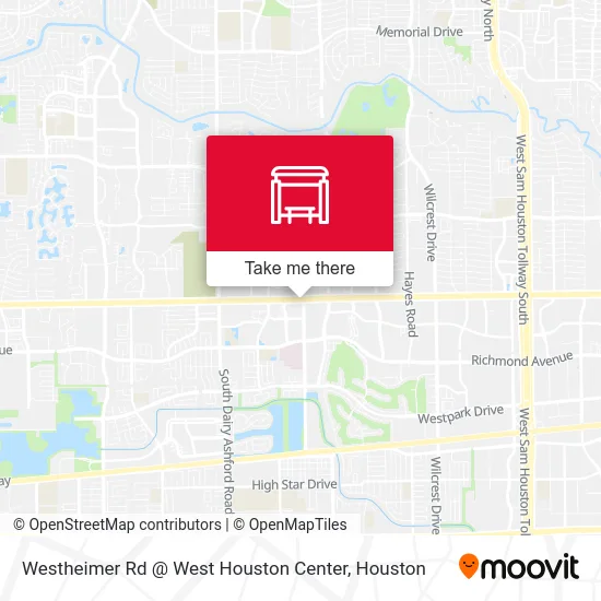 Westheimer Rd @ West Houston Center map