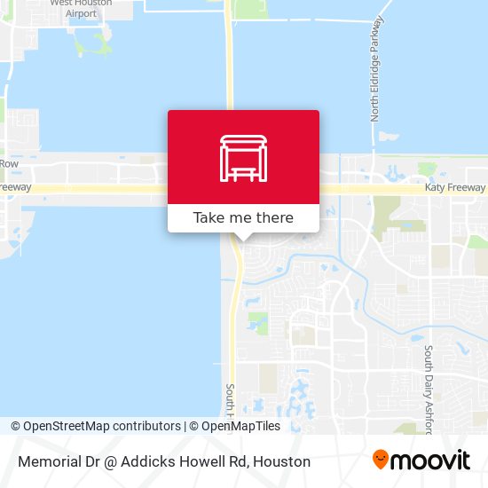 Memorial Dr @ Addicks Howell Rd map