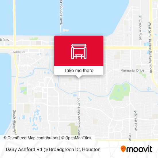 Dairy Ashford Rd @ Broadgreen Dr map