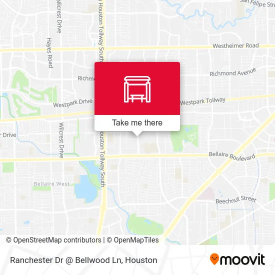 Ranchester Dr @ Bellwood Ln map