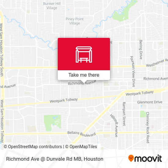 Richmond Ave @ Dunvale Rd MB map