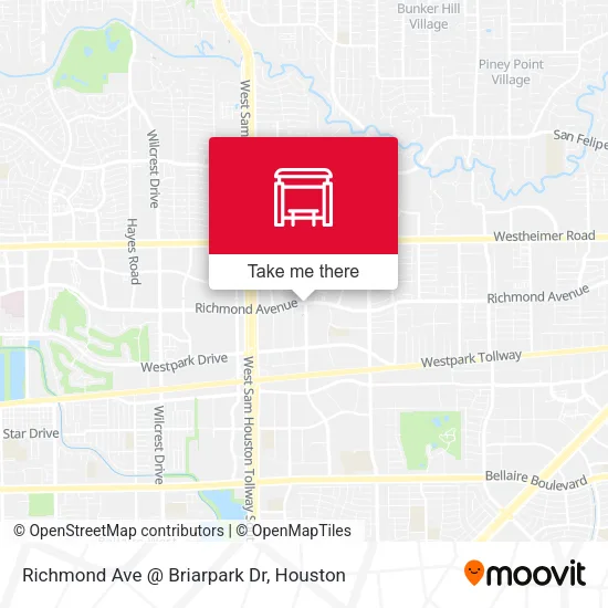 Mapa de Richmond Ave @ Briarpark Dr